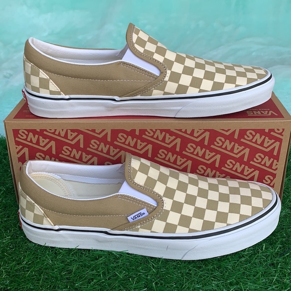 VANS CLASSIC SLIP ON CHEKRBRD Cornstalk/Tr wht men - Picture 2 of 16